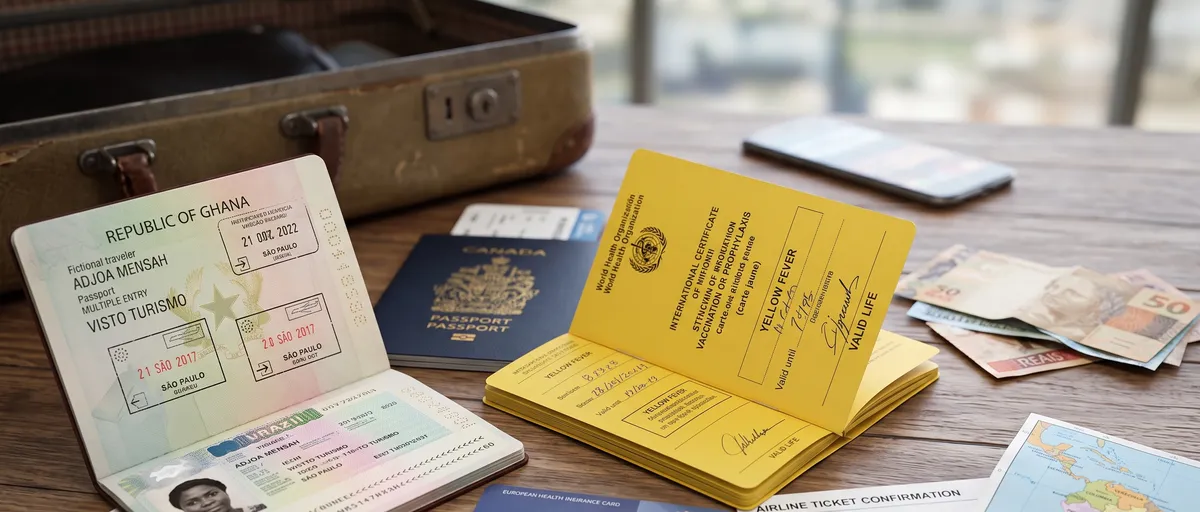 Brazil visa travel planning documents