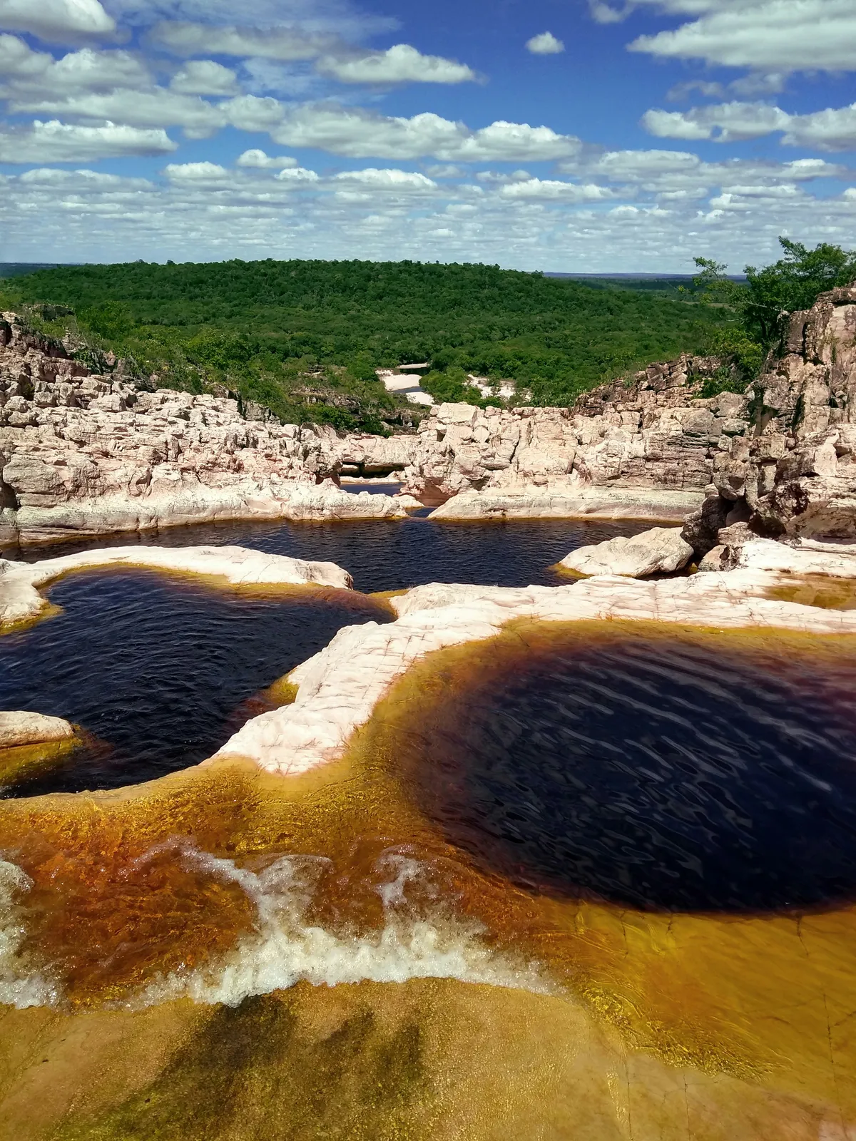 Piscines naturelles et marmites de géant du Serrano à Muritiba